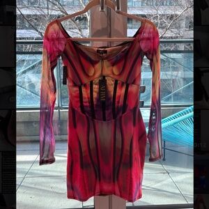 AFRM BRAND NEW MESH DRESS